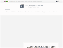 Tablet Screenshot of drluizaraujo.com.br